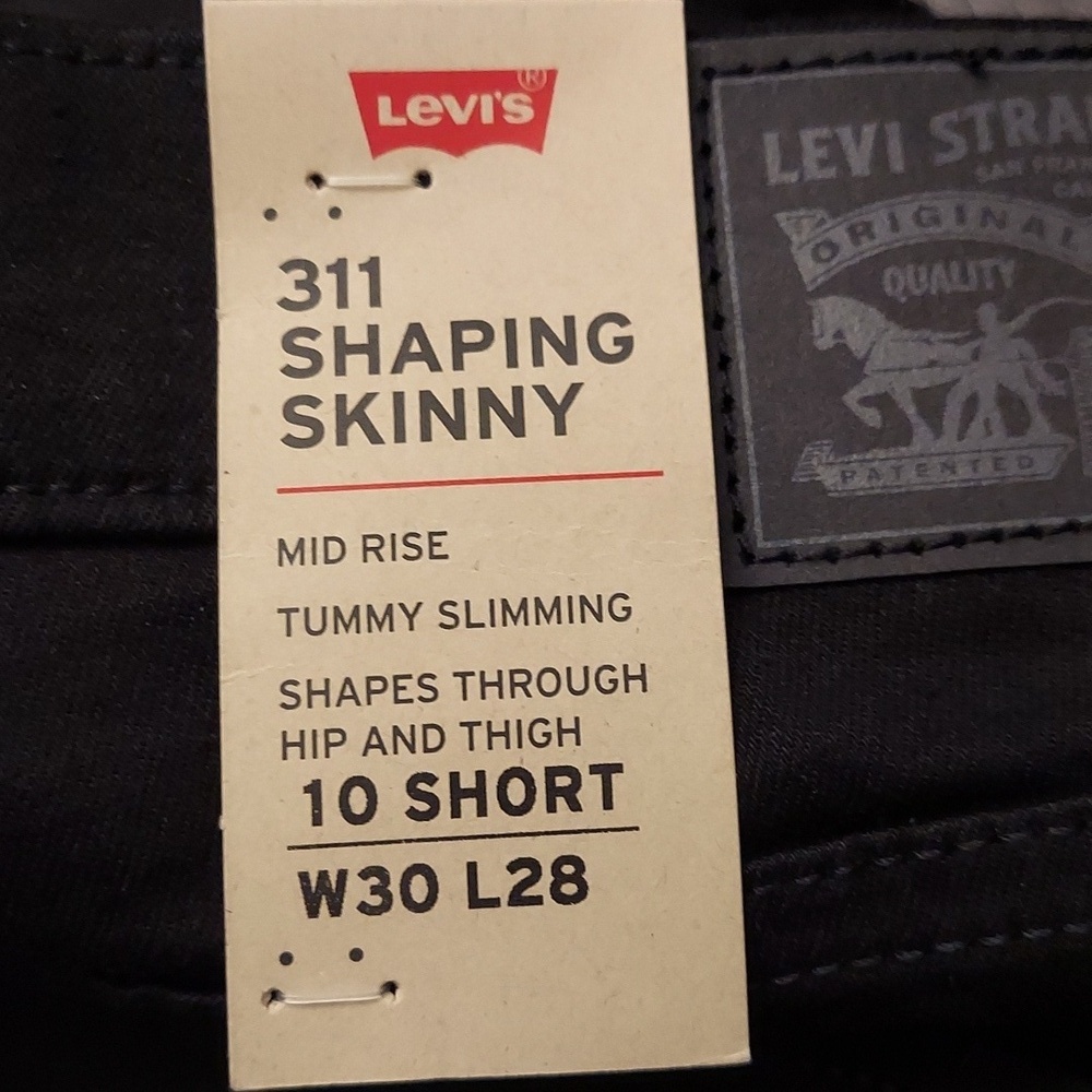 LEVIS Black 311 Shaping Sculp Skinny Jeans sz 30 NWT - Picture 15 of 15